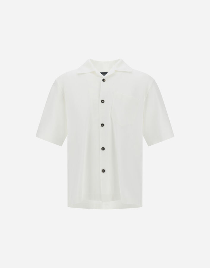 Herno SHORT-SLEEVED SHIRT IN JERSEY KNIT EFFECT White CM000017U520591000