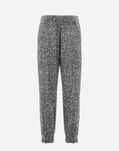 Herno TROUSERS IN VELVET PAILLETTES Light Grey PT000082D12623S9406