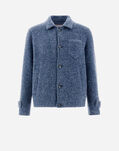 Herno RESORT SHIRT IN FOG WOOL Denim GI00063UR333739121