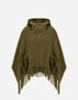 Herno ALPACA WOOL BOUCL AND NYLON ULTRALIGHT PONCHO Military GC000509D334807740