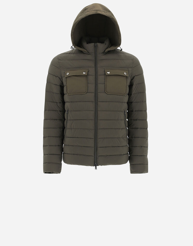 NUAGE BOMBER WITH NEW NYLON STRETCH Herno