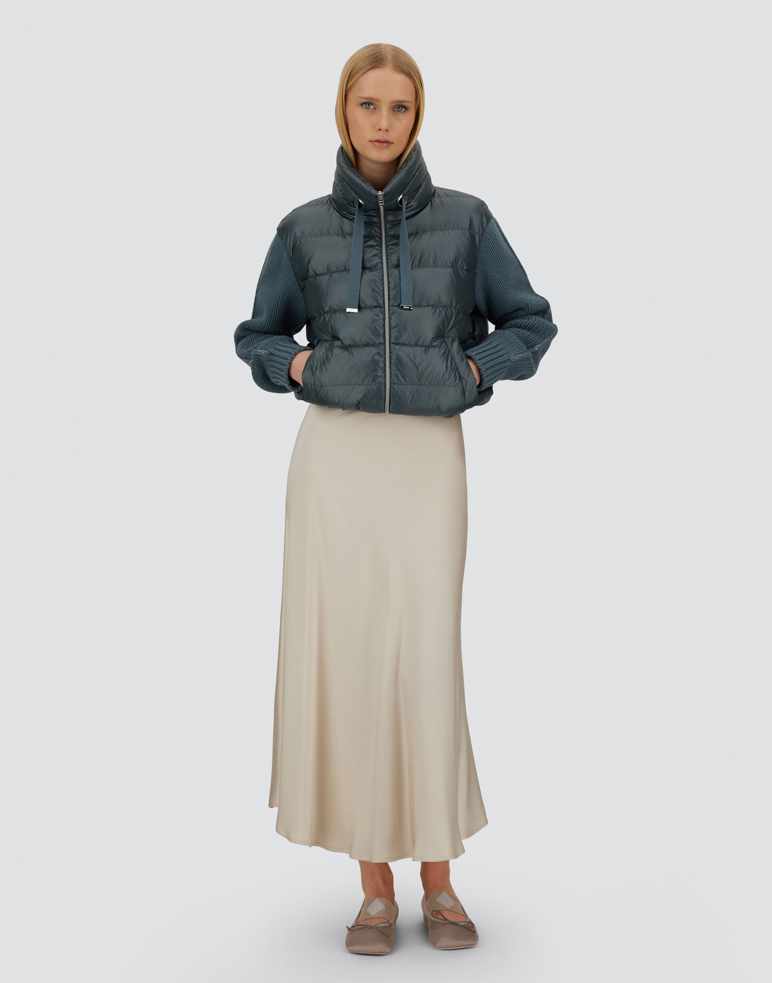 レディース リゾート ニット&ナイロンウルトラライト ジャケット レディース リゾート ニット&ナイロンウルトラライト ジャケット