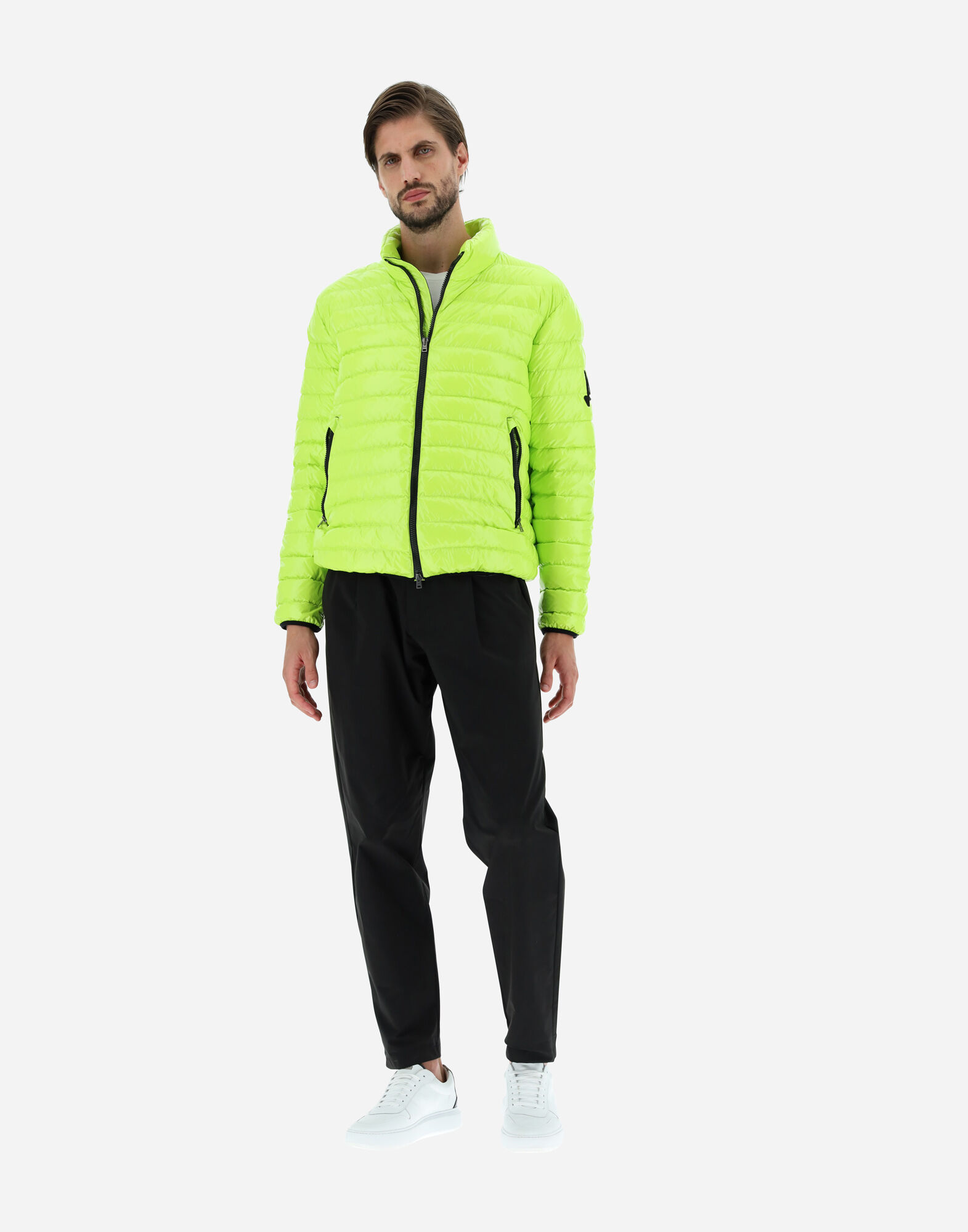Neon yellow jacket mens shop