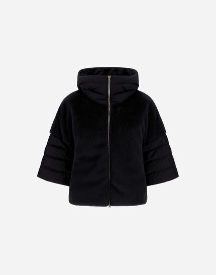 HERNO サテン&レディオルタナティブファー ジャケット