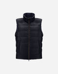 Herno SILK CASHMERE VEST Navy Blue PI0021UNW380879200