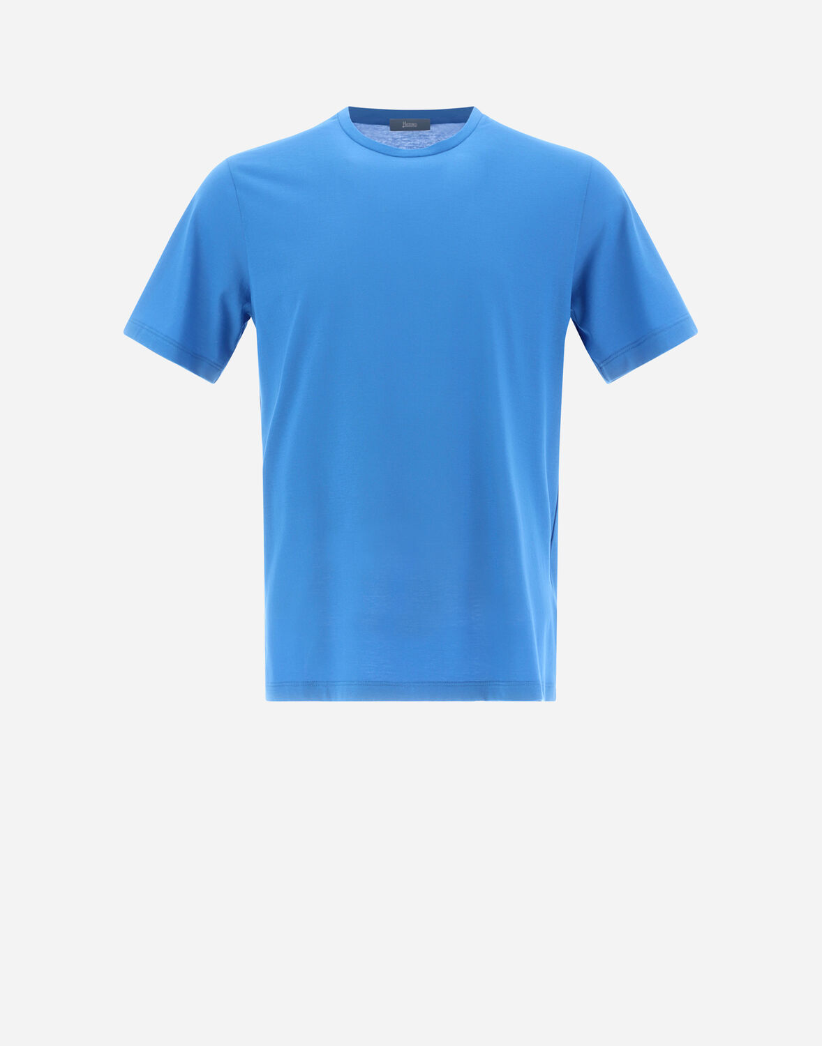 Herno T-shirt In Crepe Jersey - Male Men Knitwear Turquoise 58