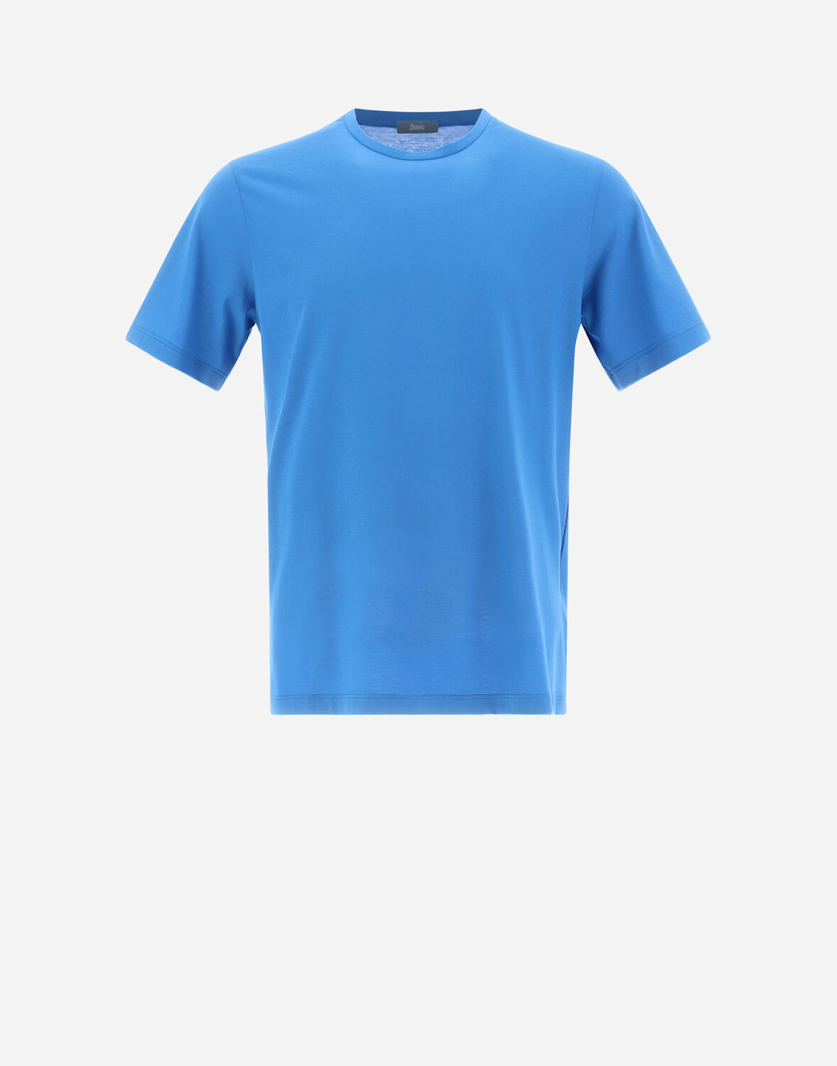 Herno T-shirt In Crepe Jersey - Male Men Knitwear Turquoise 58
