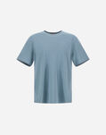 Herno RESORT BASIC COTTON AND LIGHT STRETCH NYLON T-SHIRT Midnight Teal JG00031UR520529123