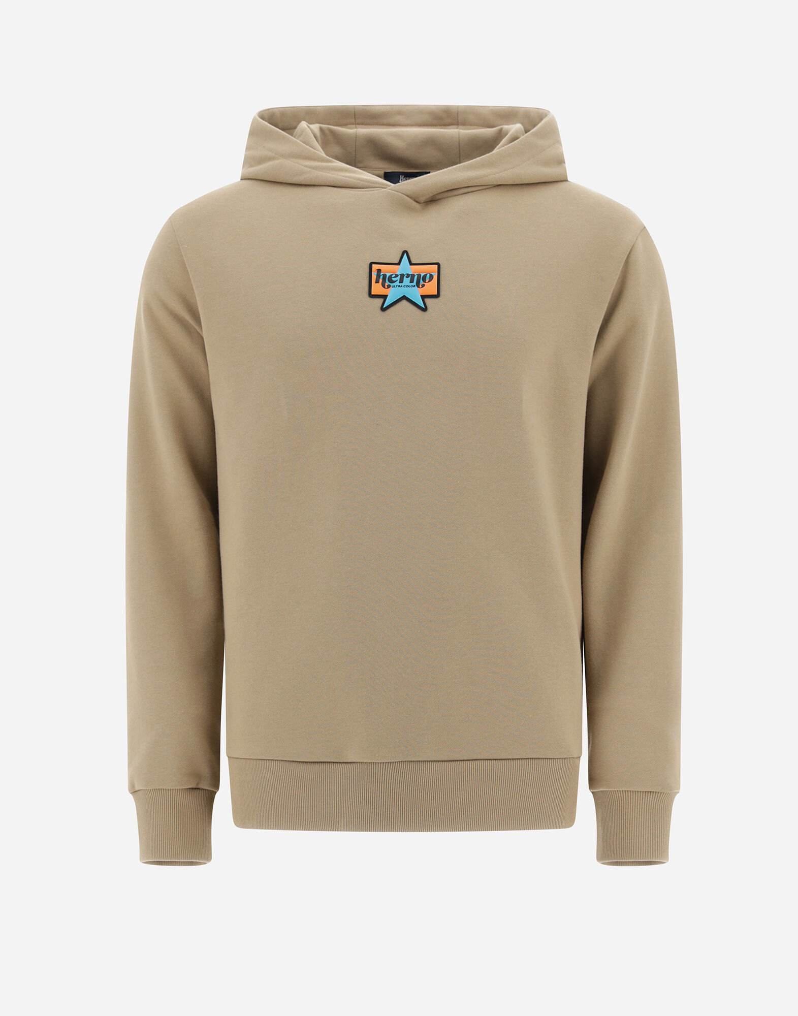 SWEATSHIRT IN STAR PATCH in Sand Herno