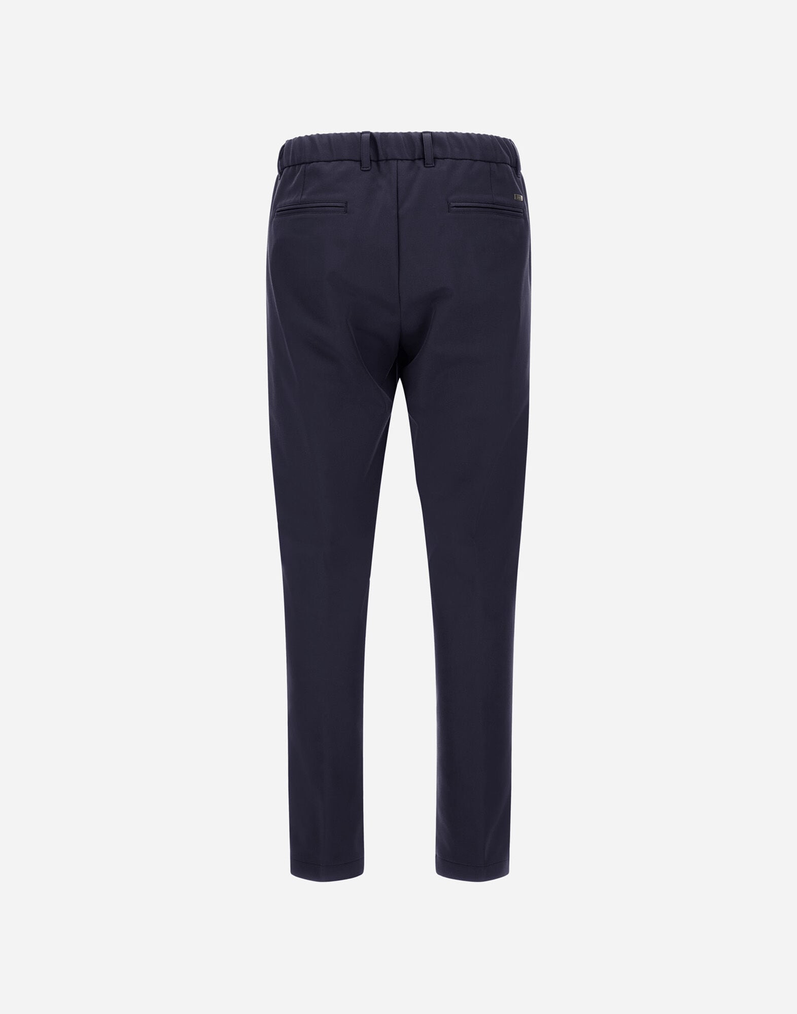 メンズ コットンエフェクトストレッチ パンツ ネイビーブルー | Herno