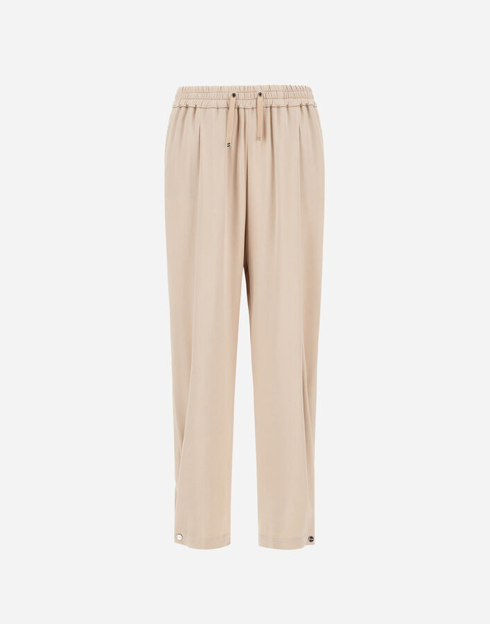 Herno RESORT TROUSERS IN ENVERS SATIN Chantilly PT00038DR127271985