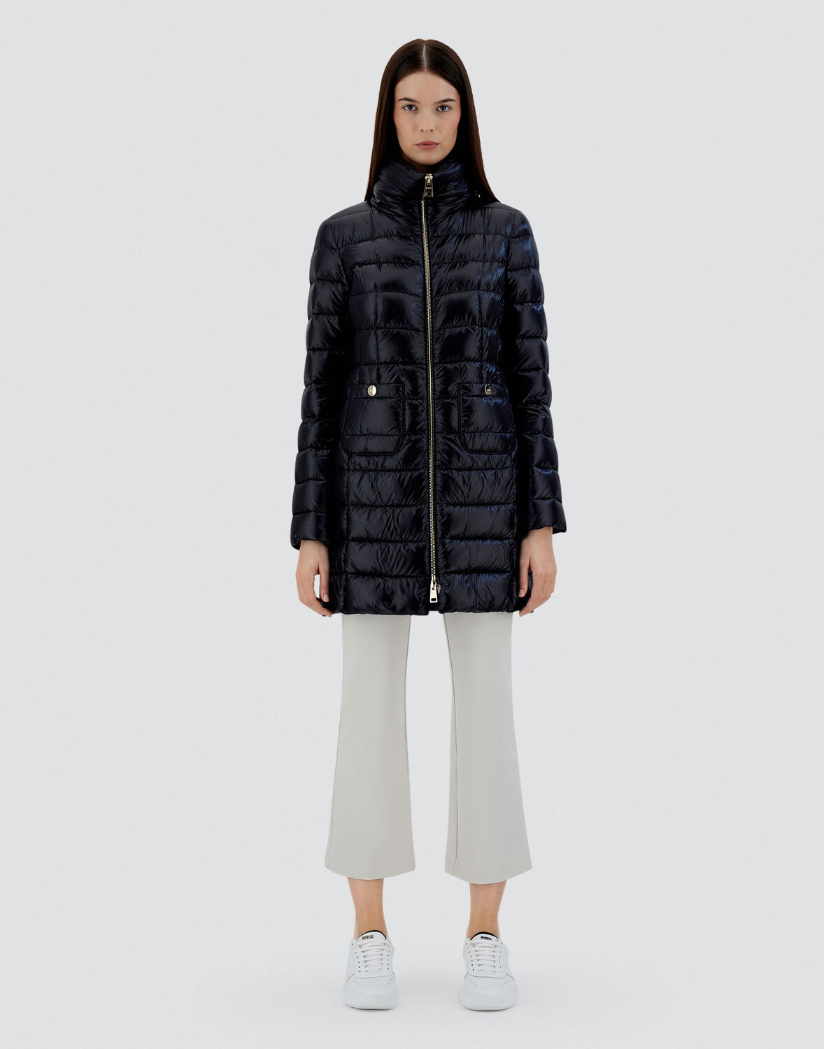 Herno Turtleneck Down Jacket In Black