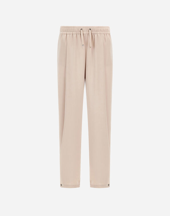 Herno RESORT TROUSERS IN EXTRA-FINE SATIN Chantilly PT00064DR129121985