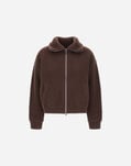 Herno RESORT CARDIGAN IN INFINITY Dark Chocolate MC00034DR702218810
