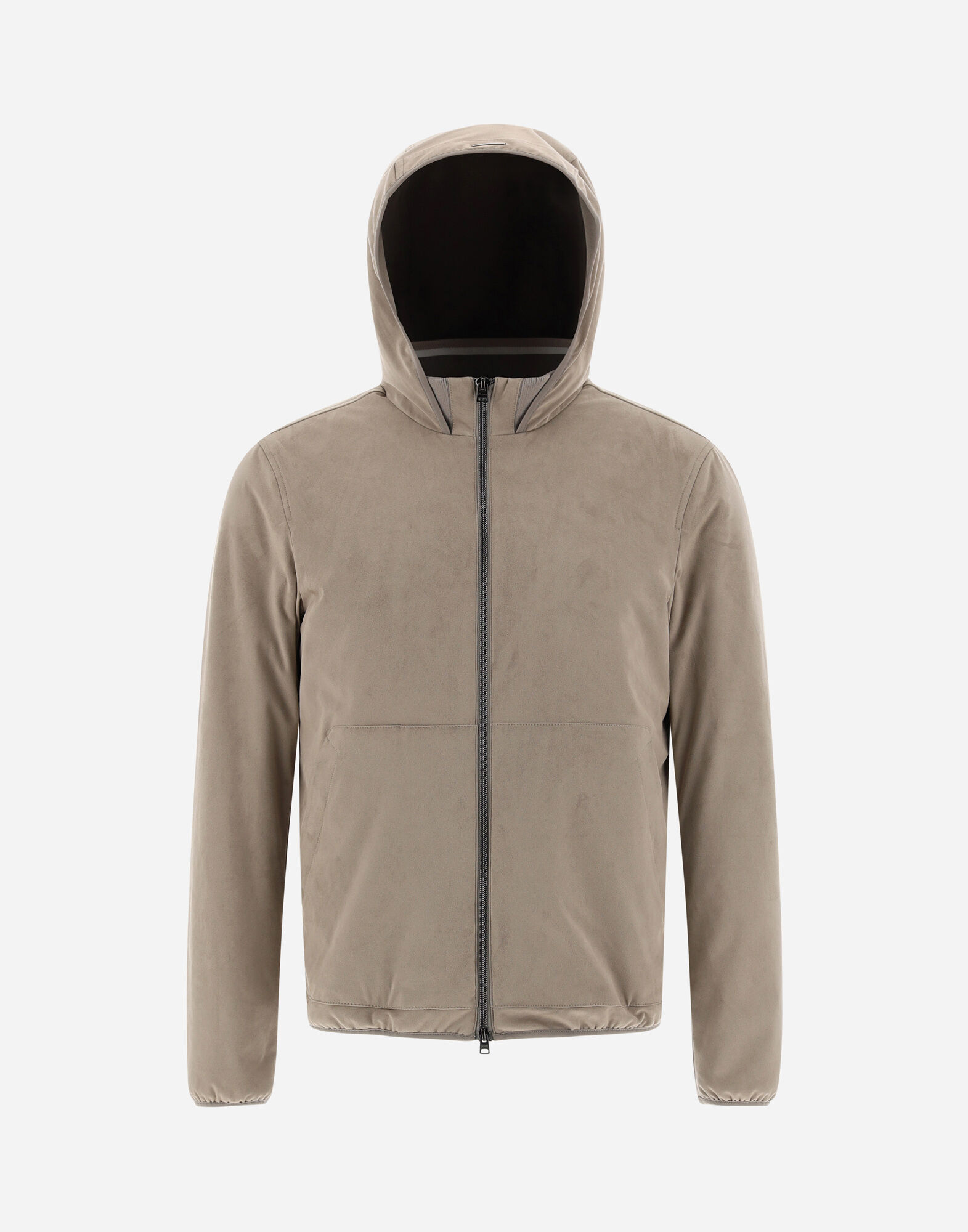 SUEDE LOOK BOMBER JACKET in Light Taupe for Men Herno
