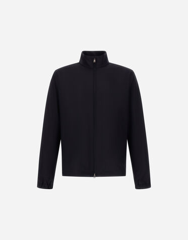 メンズ ライトストレッチウール ジャケット ネイビーブルー | Herno