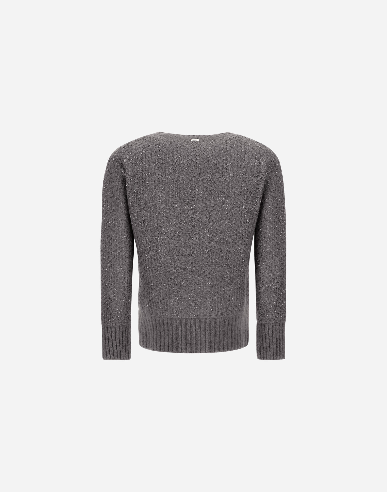 レディース RESORT SWEATER IN SHINY ALPACA WOOL グレー