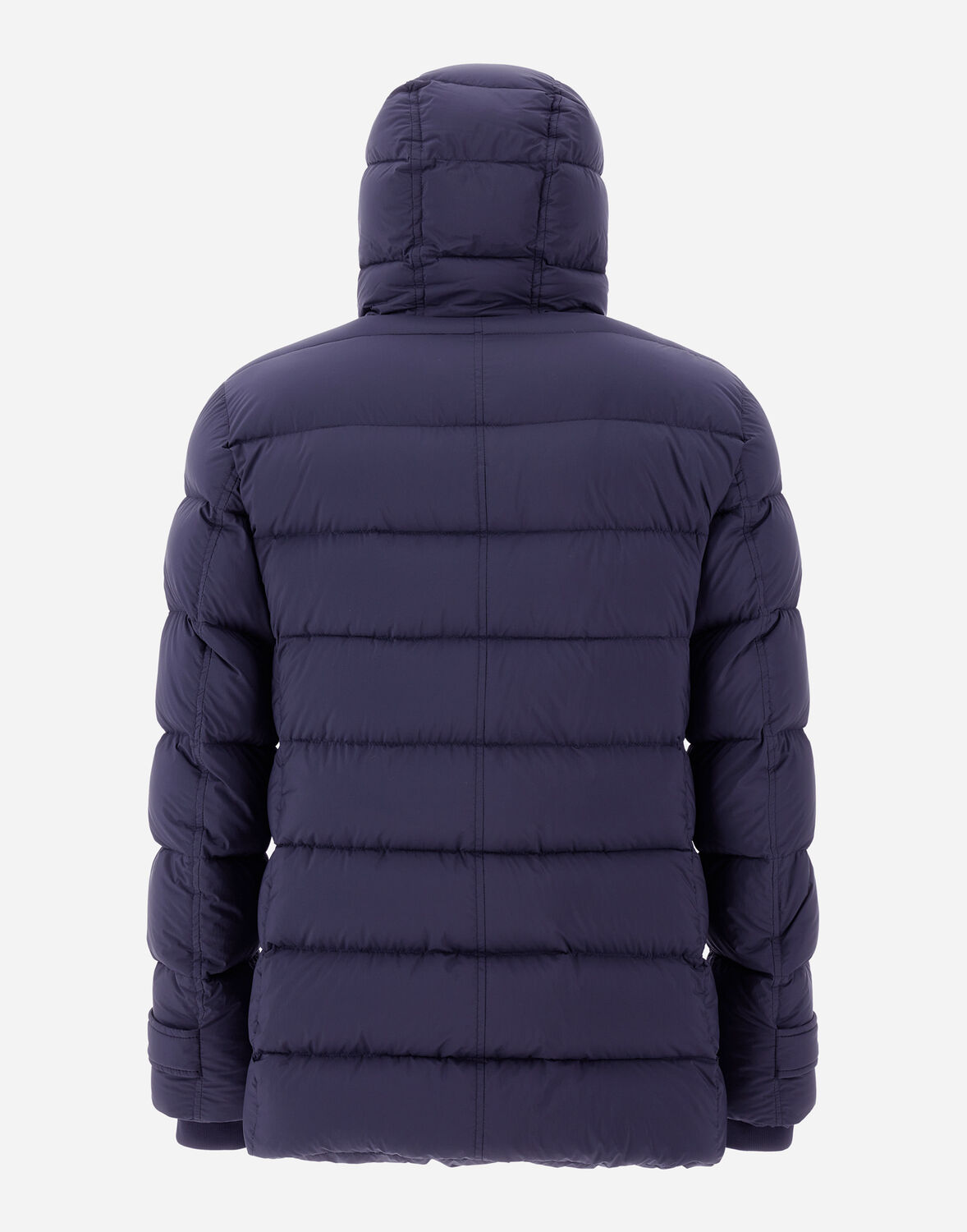 Herno L Eskimo Hooded Nylon Down Jacket In Blue