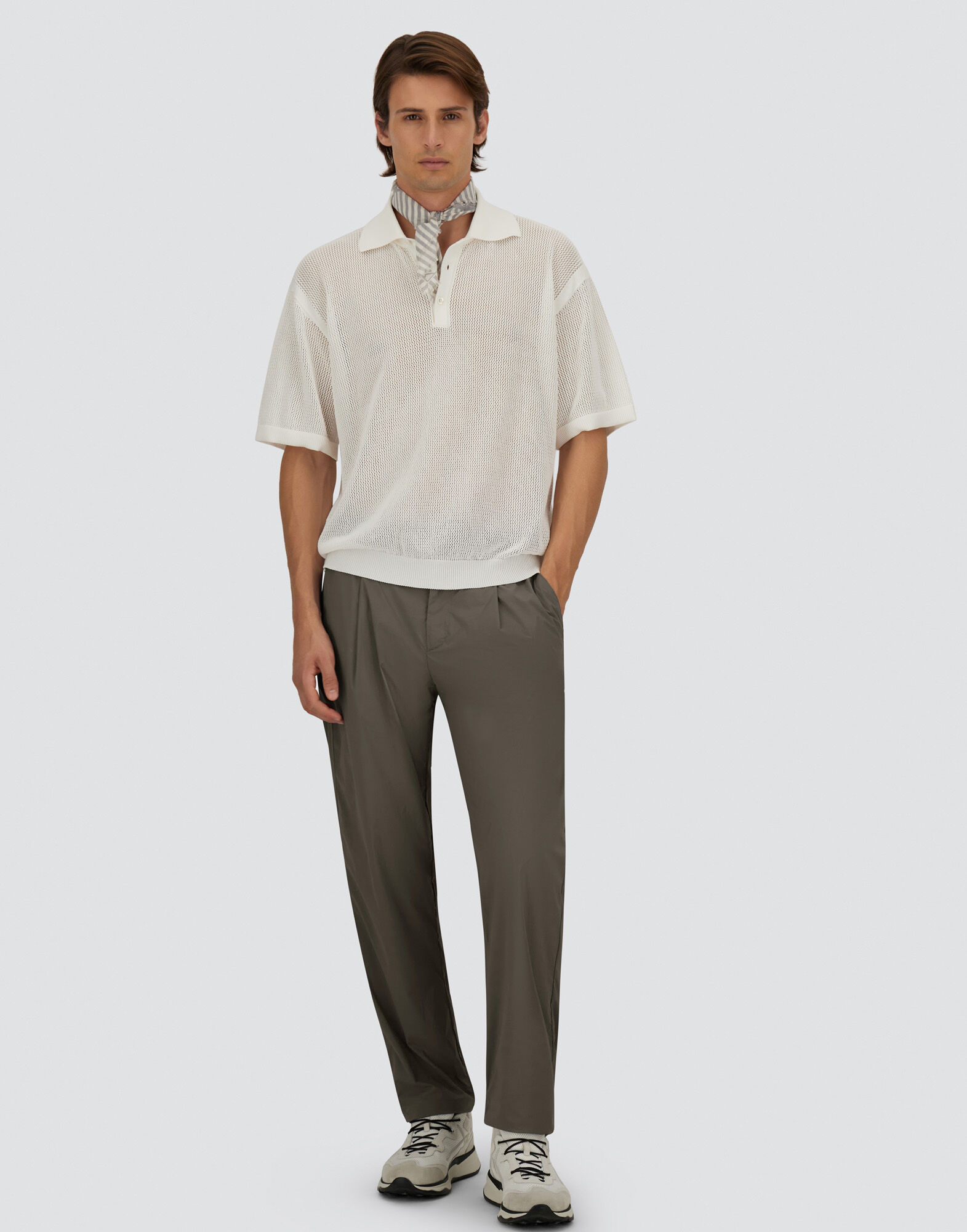 メンズ ライトストレッチナイロン パンツ ミリタリー | Herno® (ヘルノ)