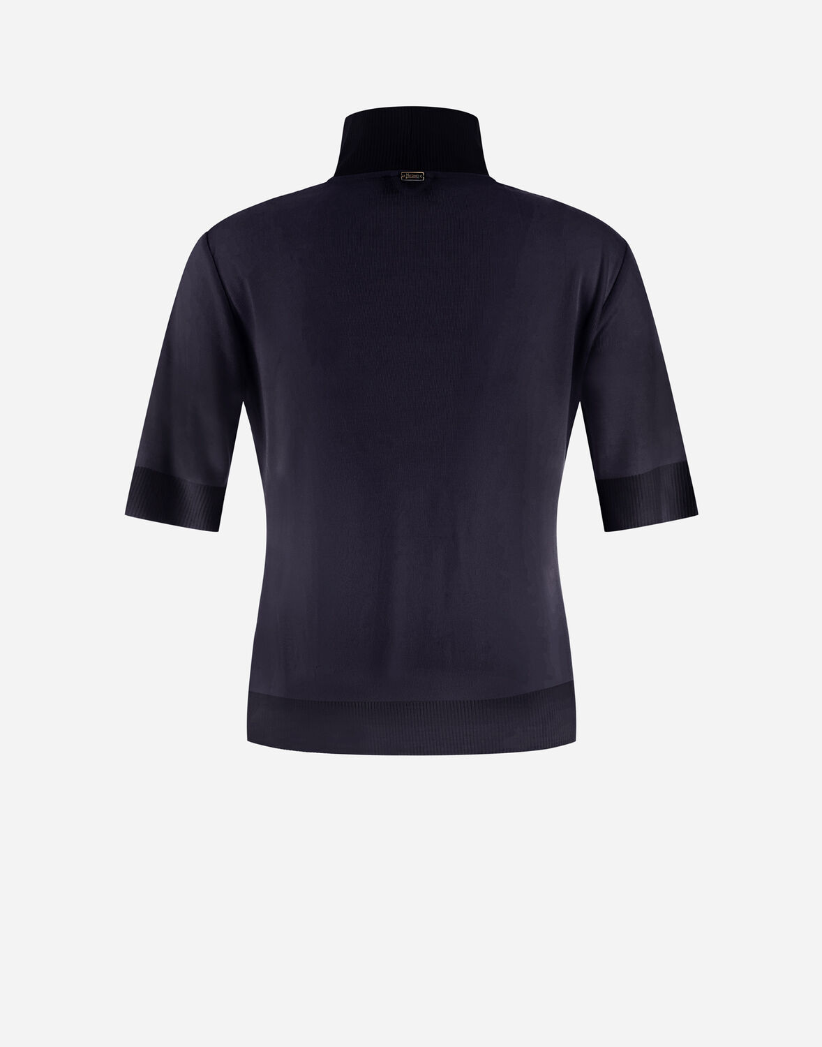Herno ファインウールジャージー ニットトップス In Navy Blue