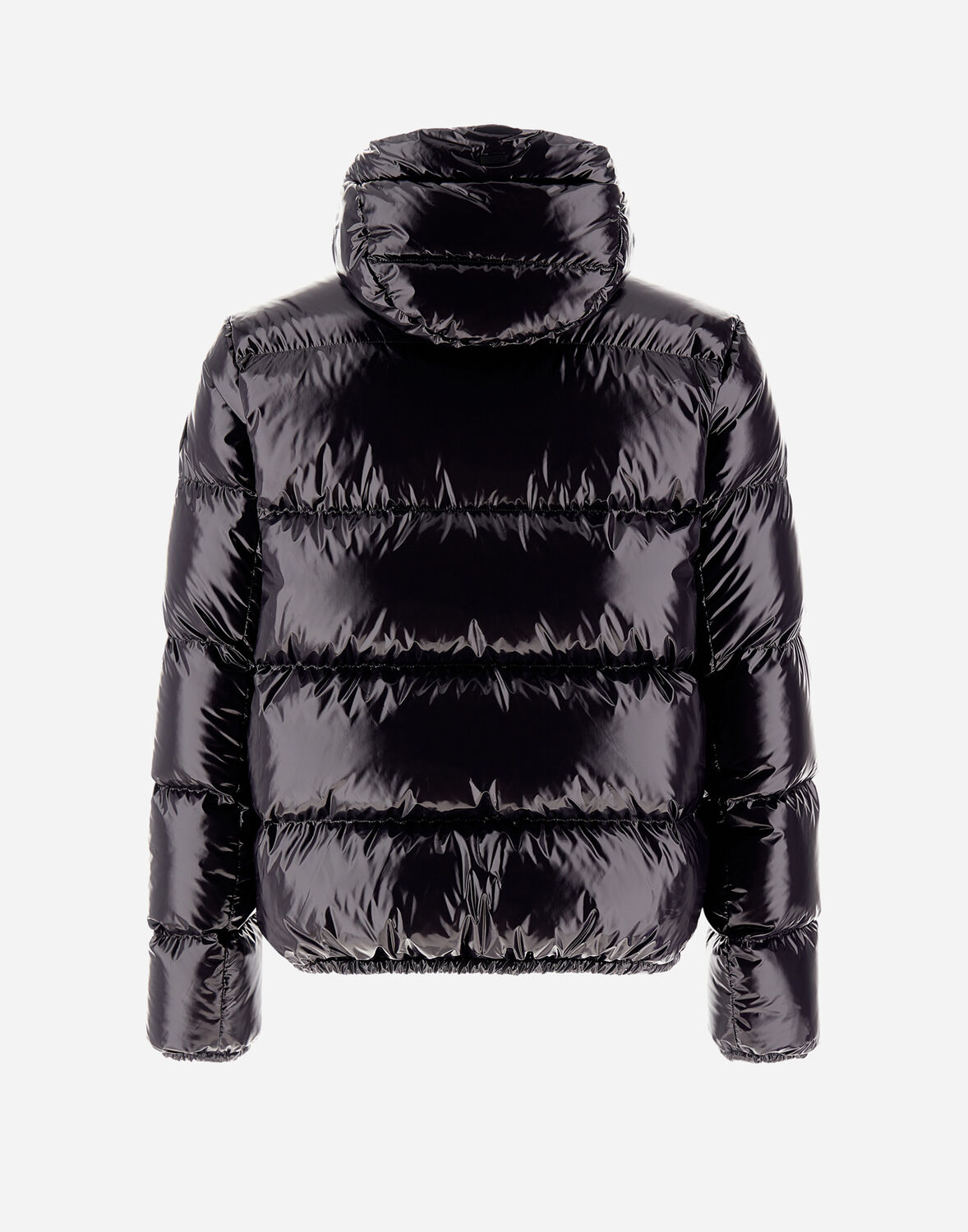 Herno Quilted Down Jacket With Double Zipper In Iron