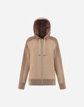 Herno RESORT OBLIQUE COTTON SWEATER CARDIGAN Hazelnut JC00004DR500412450