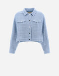 Herno COTTON PAILLETTES JACKET Light Blue GA000252D131779006