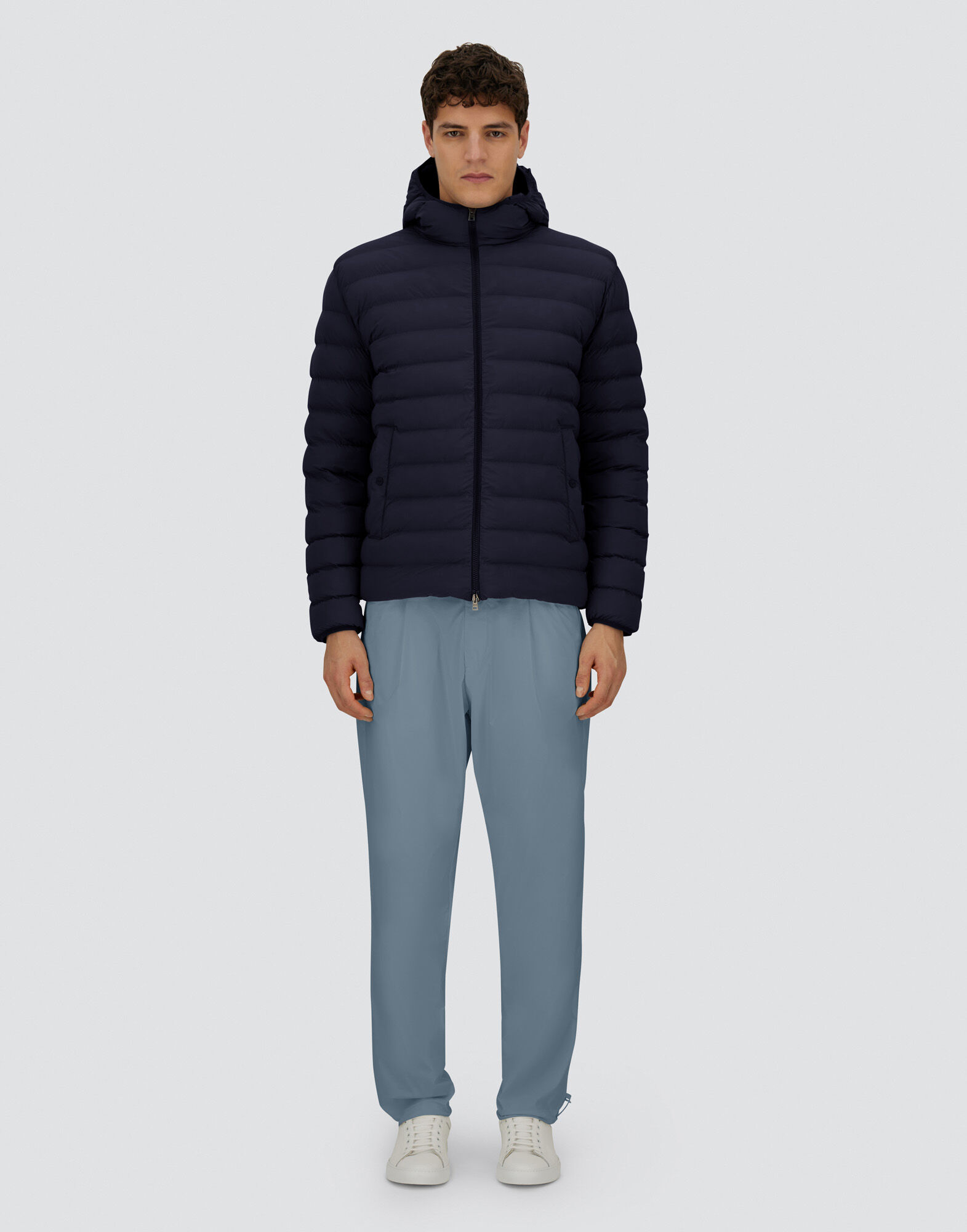 HERNO/ナイロンブルゾン メンズ RESORT JACKET IN LIGHT STRETCH NYLON ブルー | Herno® (ヘルノ)