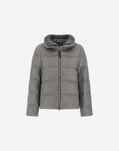 Herno JACKET IN CASHMERE, SILK AND MONOGRAM Grey PI002151D38087M019430