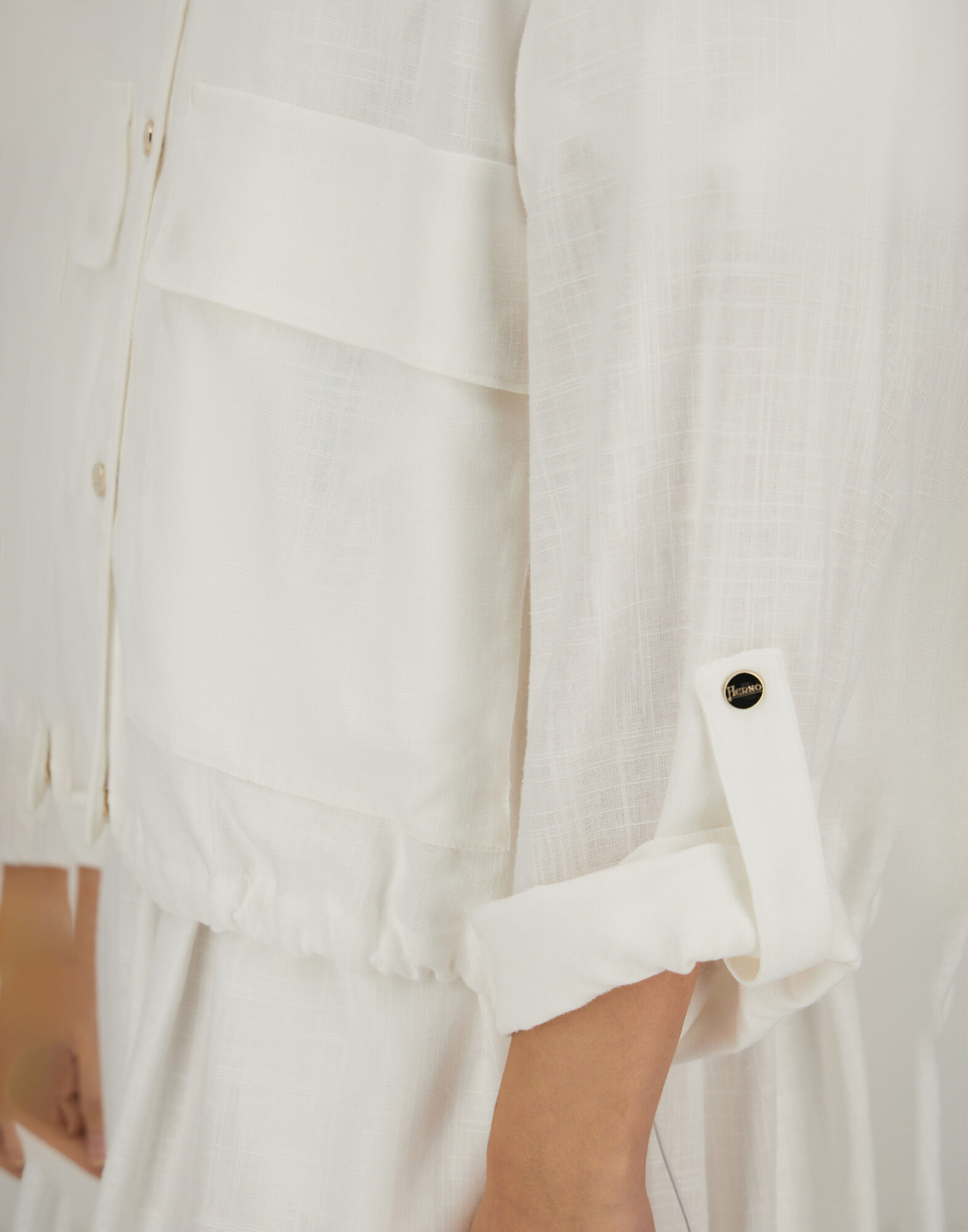 JACKET IN LINEN BLEND in White for Women | Herno®