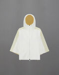 Herno LAMINAR SWEATSHIRT IN STRUCTURED FLEECE AND TECH-POPLIN White JC00023DL560151000