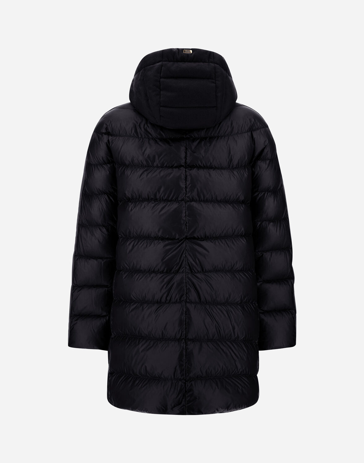 Herno A-shape Aus Nylon Ultralight Und Cashmere Seta In Schwarz