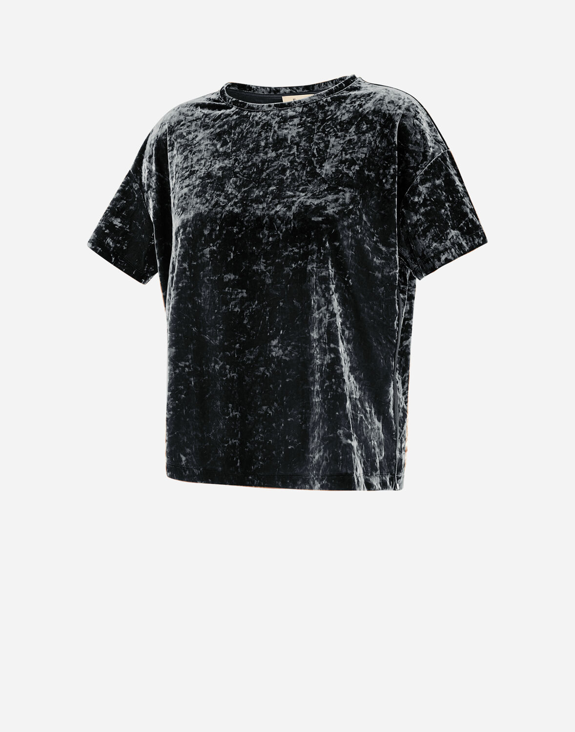 Herno マーブルベルベット Tシャツ In Iron