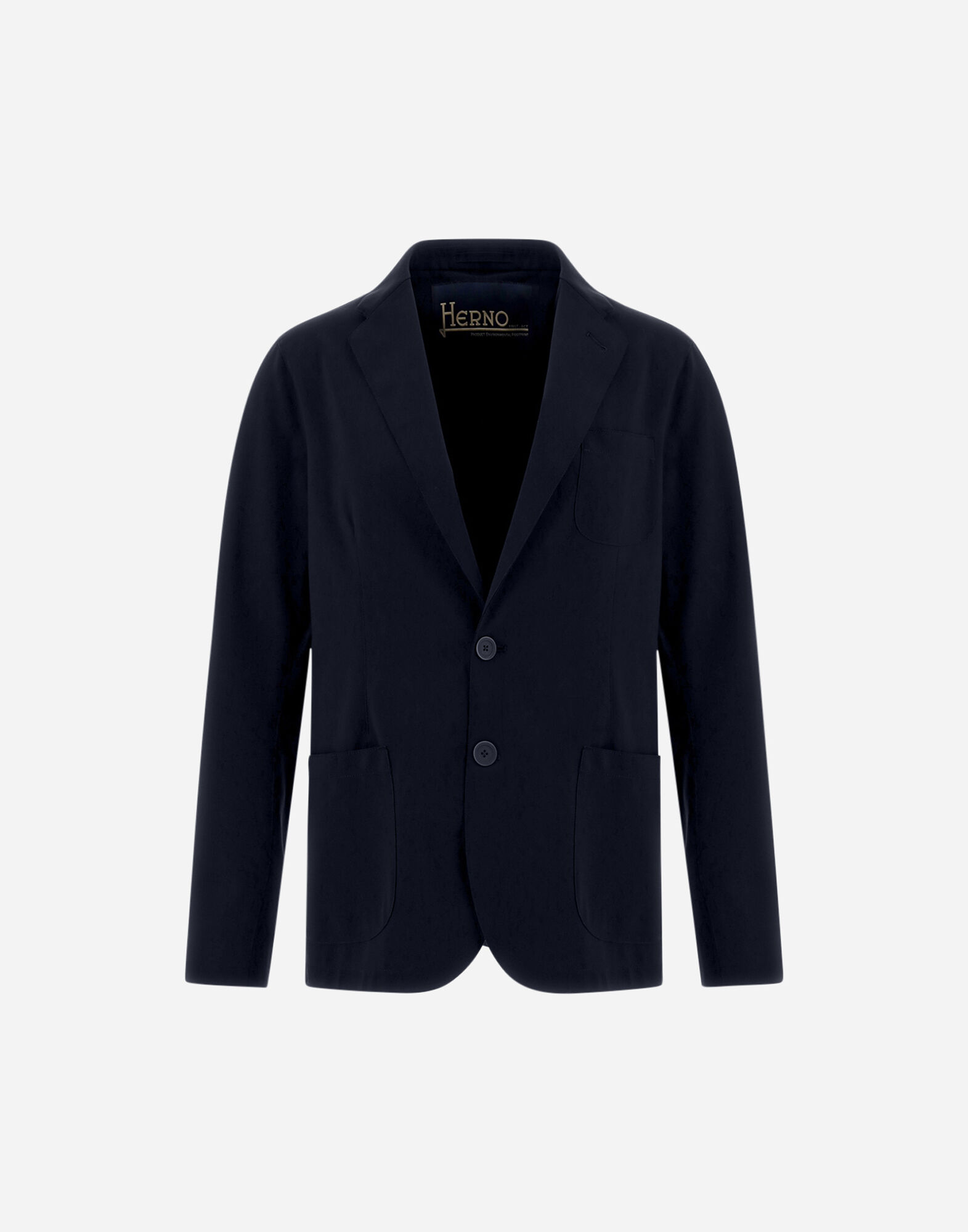 BLAZER IN NON WASHED LIGHT SCUBA in Navy Blue for Men Herno