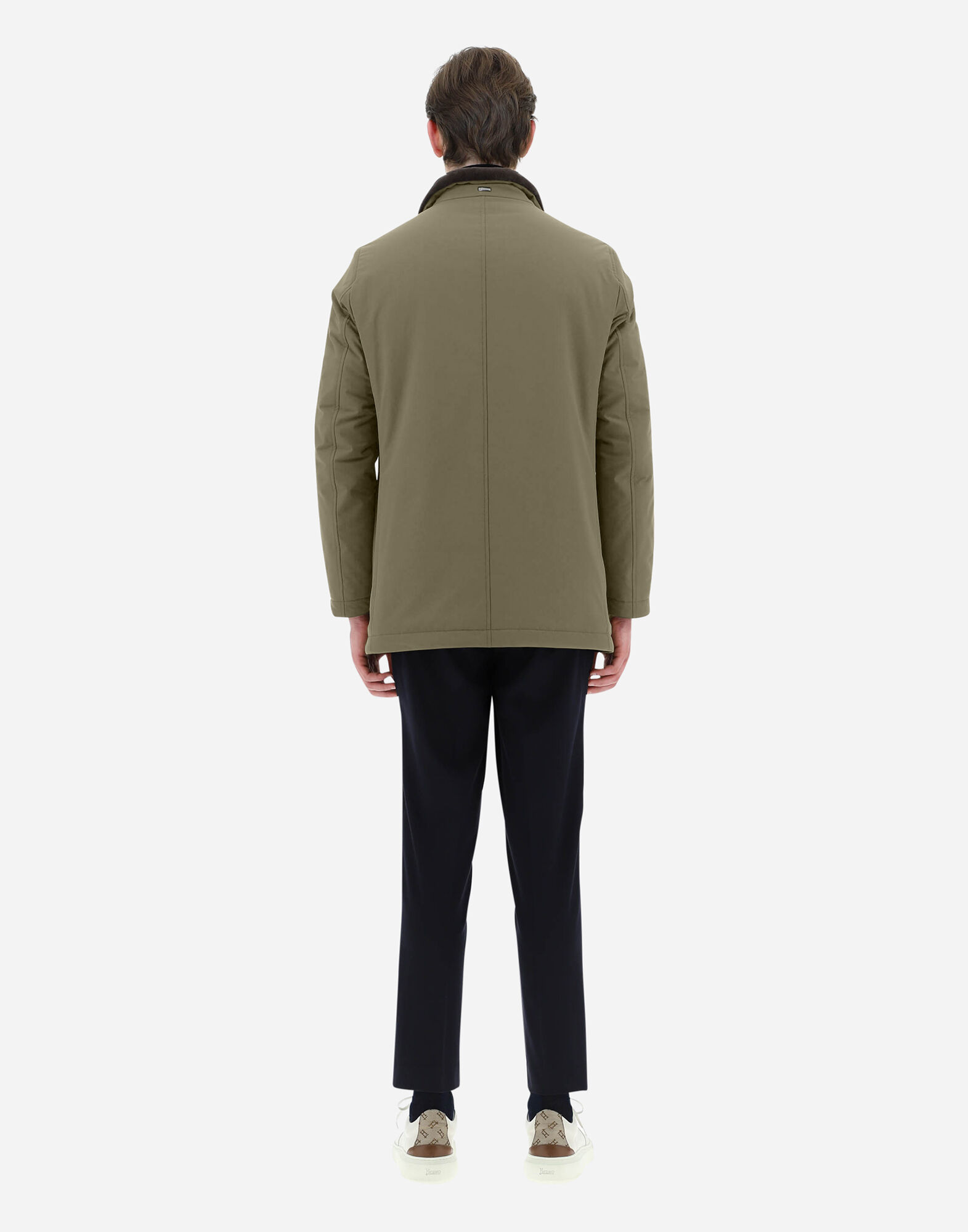 未使用 HERNO ミリタリーシャツジャケット 50 カーキ 未使用 HERNO ミリタリーシャツジャケット 50 カーキ - メルカリ