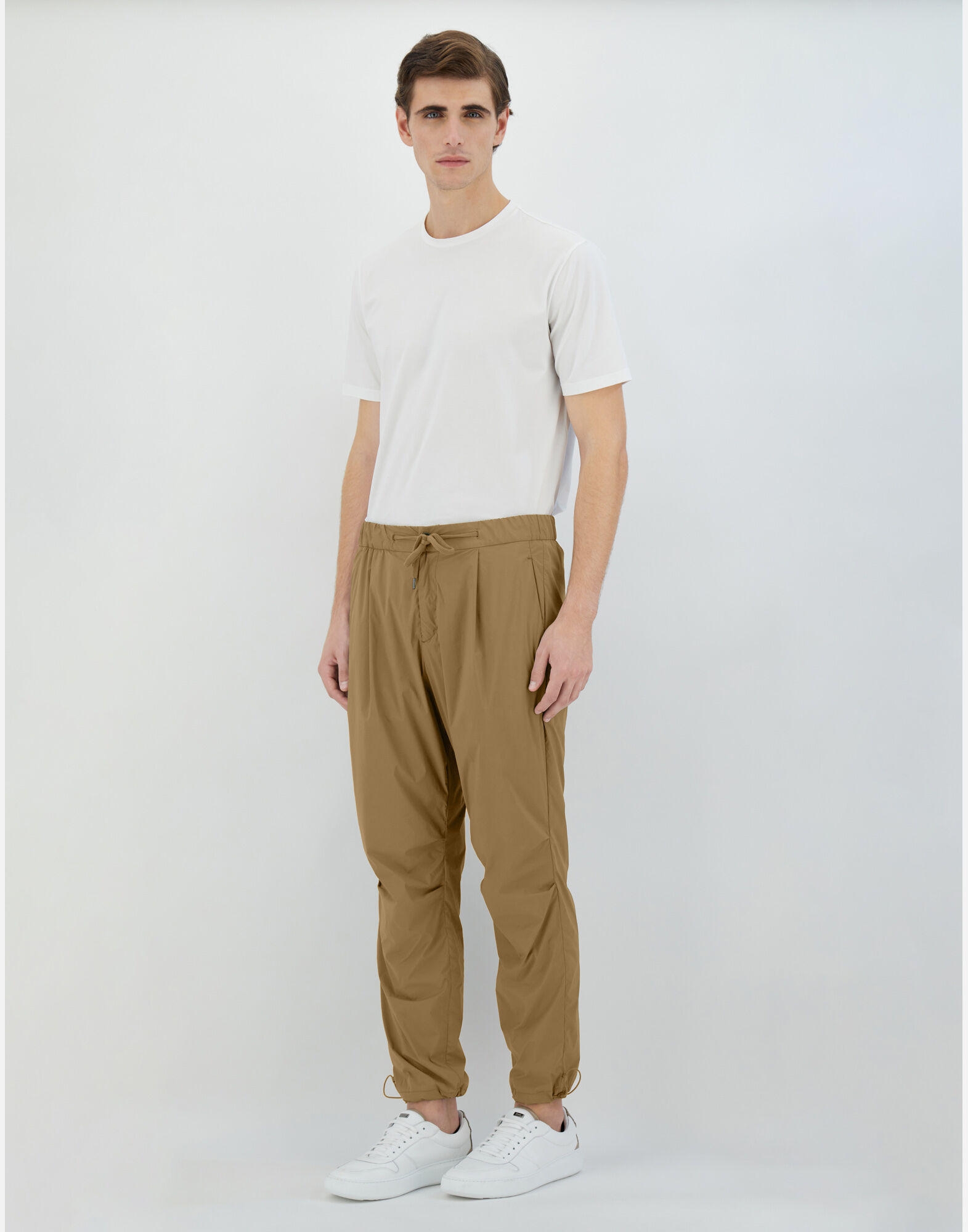 TROUSERS IN LIGHT NYLON STRETCH in Copper for Men Herno
