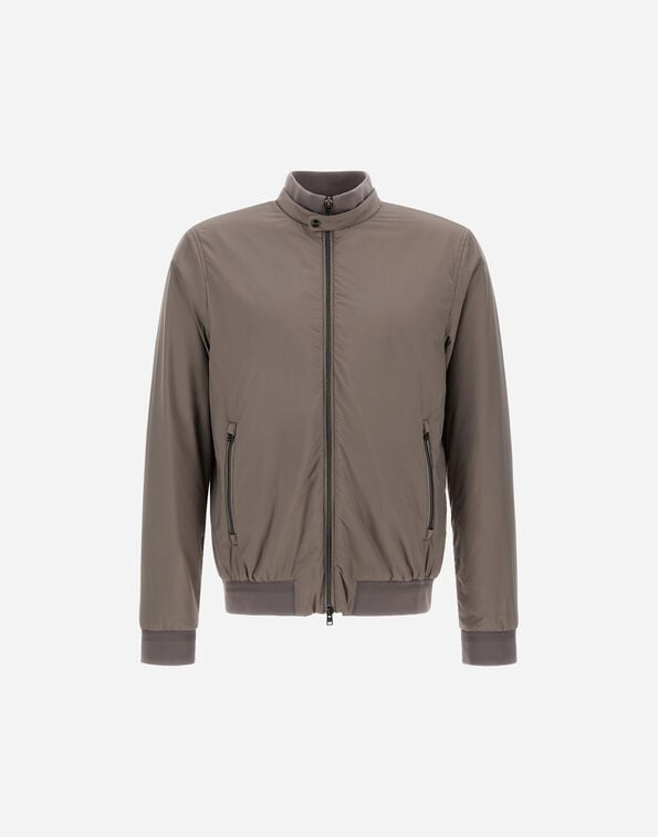 Herno ECOAGE HIGH-COLLAR BOMBER JACKET Dove Grey GI000414U12456Z2600