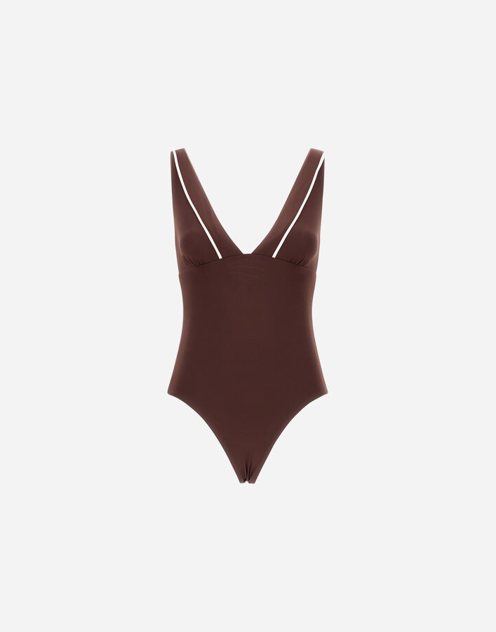 RESORT ONE-PIECE SWIMSUIT IN COMFORT LYCRA Herno Herno RESORT ONE-PIECE SWIMSUIT IN COMFORT LYCRA Dark Chocolate CST0006DR521118810