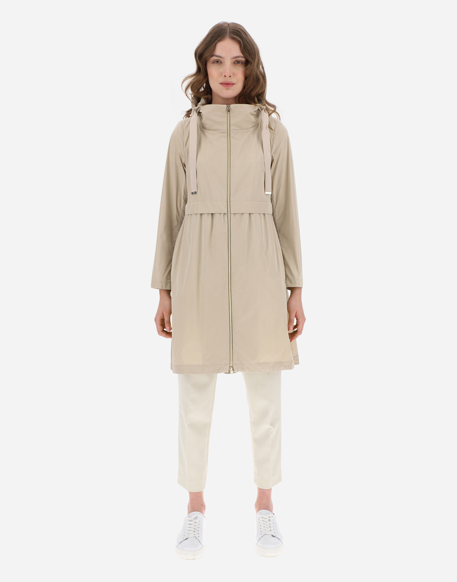 Women's TECHNO TAFFETA PARKA in Gold