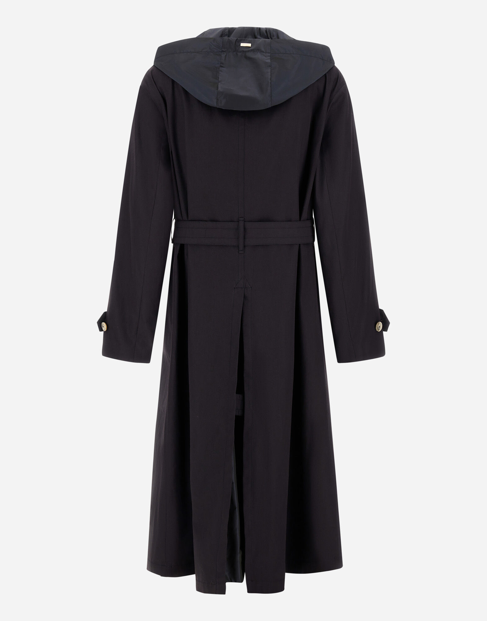TRENCH COAT IN DEAN AND NEW TECHNO TAFFETÀ in Navy Blue for Women