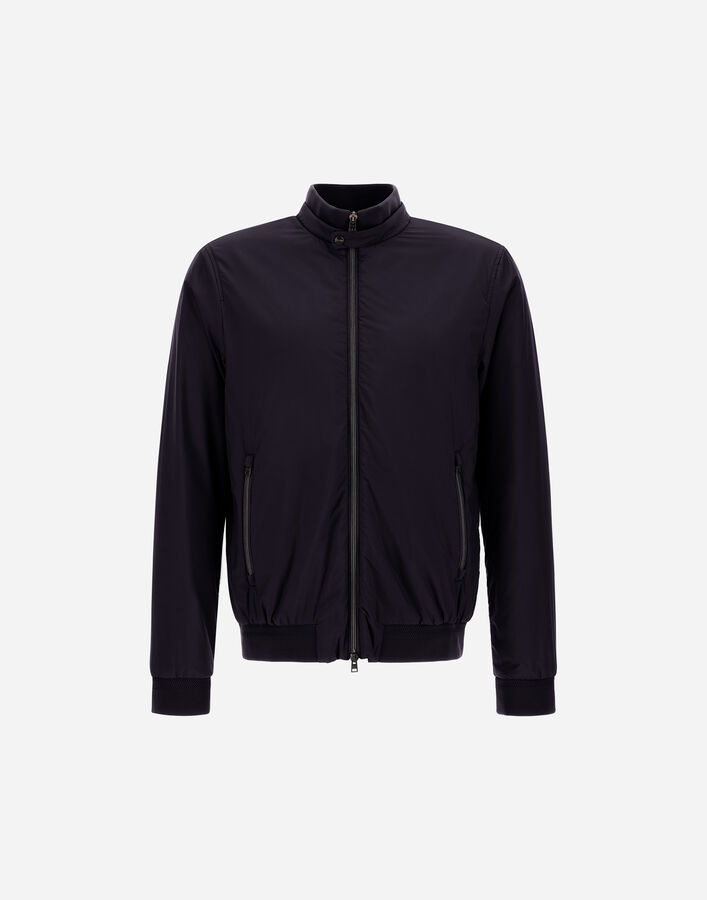 Herno ECOAGE HIGH-COLLAR BOMBER JACKET Navy Blue GI000414U12456Z9200