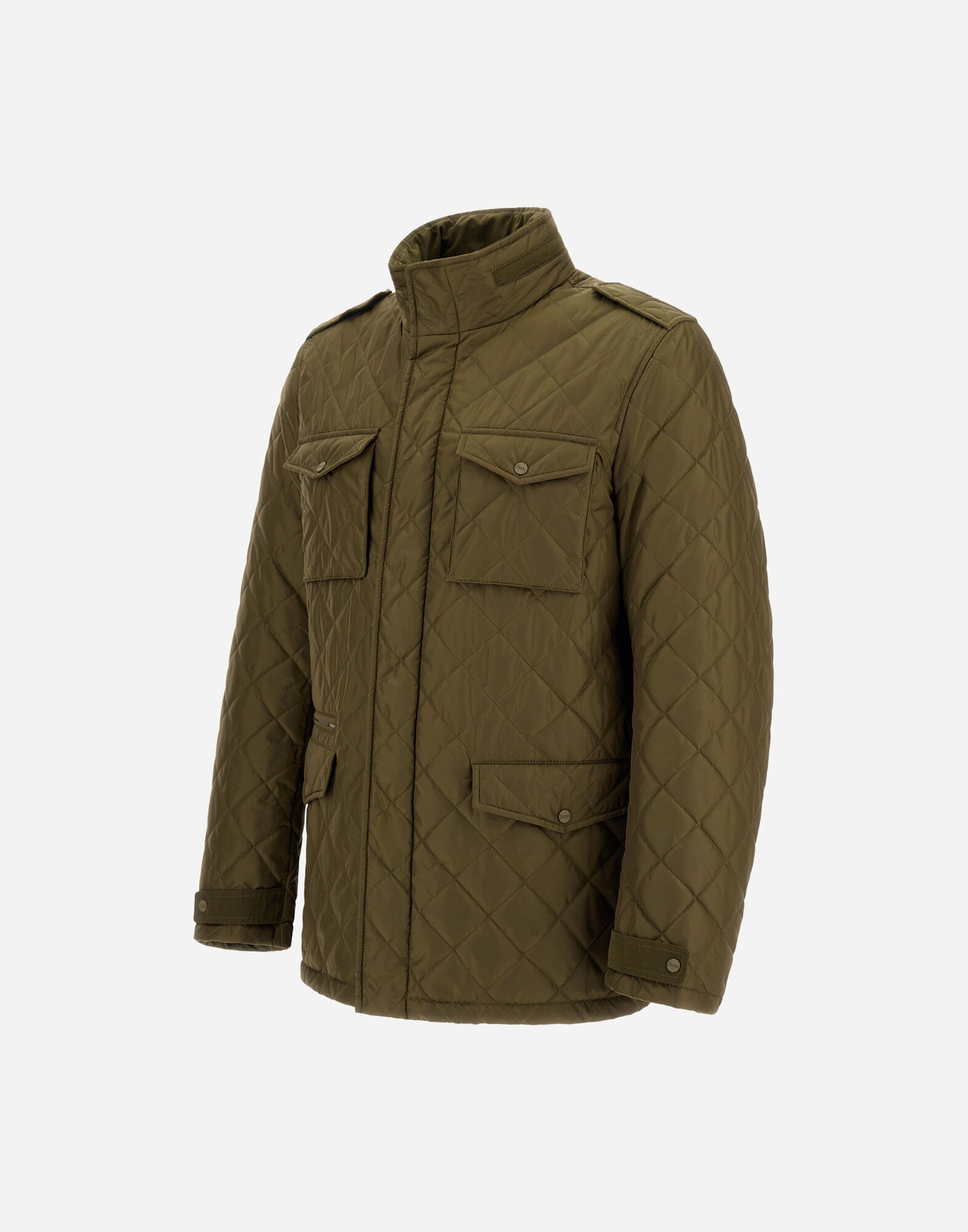 (値下げ)　HERNO　4A　ジャケット メンズ FIELD JACKET IN NYLON CHAMONIX AND WAXED TECH COTTON