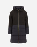 Herno PARKA IN DIAGONAL WOOL AND NUAGE Brown PI001760D396018895