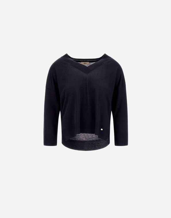 Herno SWEATER IN GLAM KNIT EFFECT Navy Blue JV000015D520569200