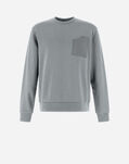 Herno RESORT SWEATSHIRT IN COTTON SWEATER Light Grey JG00033UR500179433