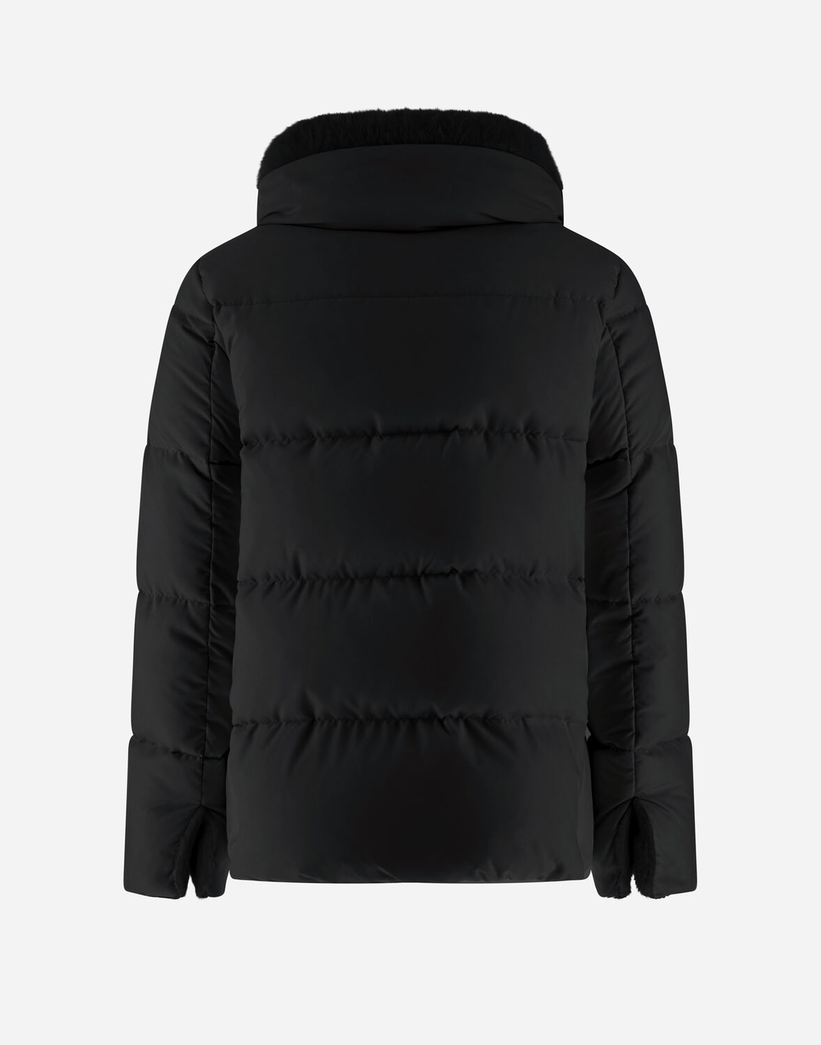 Herno アレンデール＆ニュー・レディ・フェイクファー ジャケット In Black
