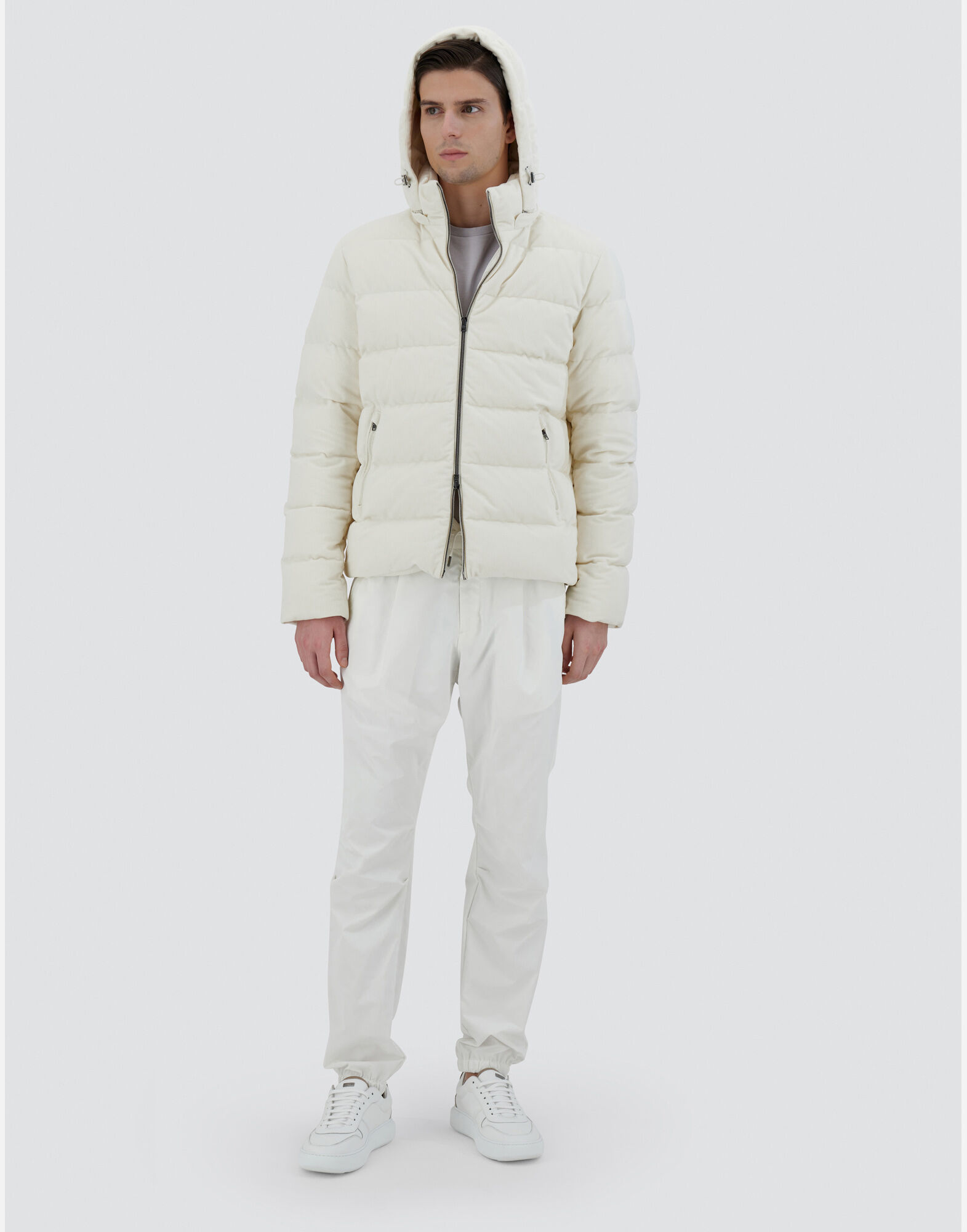 JACKET IN LINEN VELVET in Natural for Men Herno