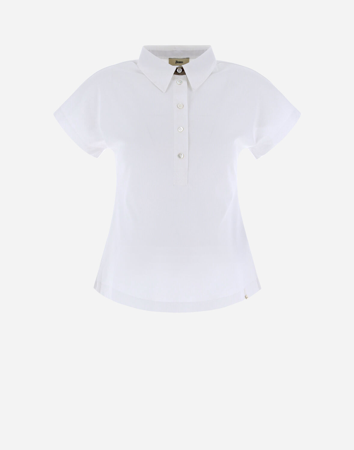 Herno Woman Top White Size 8 Cotton, Polyester, Metallic Fiber
