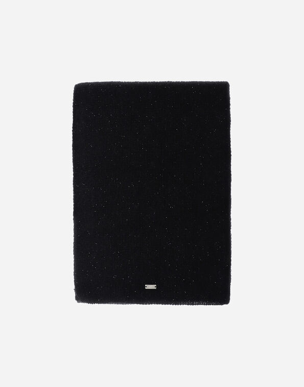 Herno FISHERMAN'S RIB MOHAIR SCARF Black SCP00045D703609300