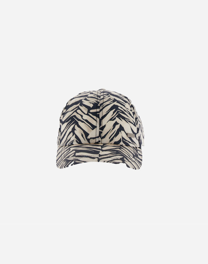 Herno RESORT BASEBALL CAP IN NYLON SEASONAL PRINT AND TRAVEL NYLON PONENTE Teal/White BER0004UR12743P9110